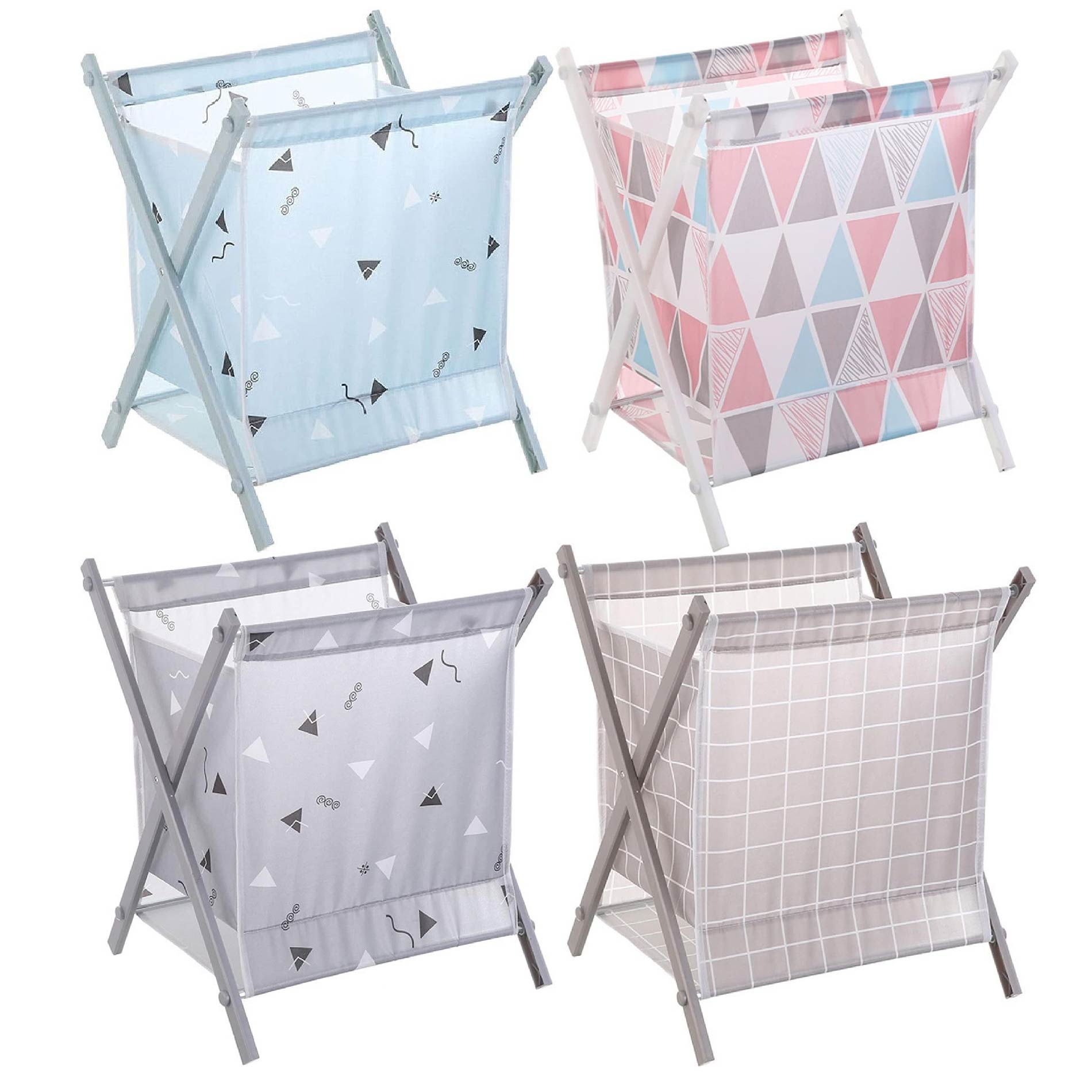 Vista 4 de Canasta Para Ropa Organizador Juguetes - color: Rosa